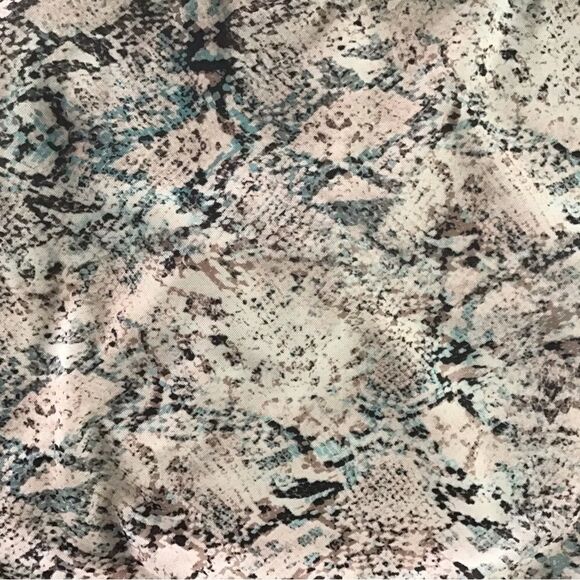 AFRM Celia Aqua Neutral Snake Print Cut Out Bodysuit - Picture 6 of 10